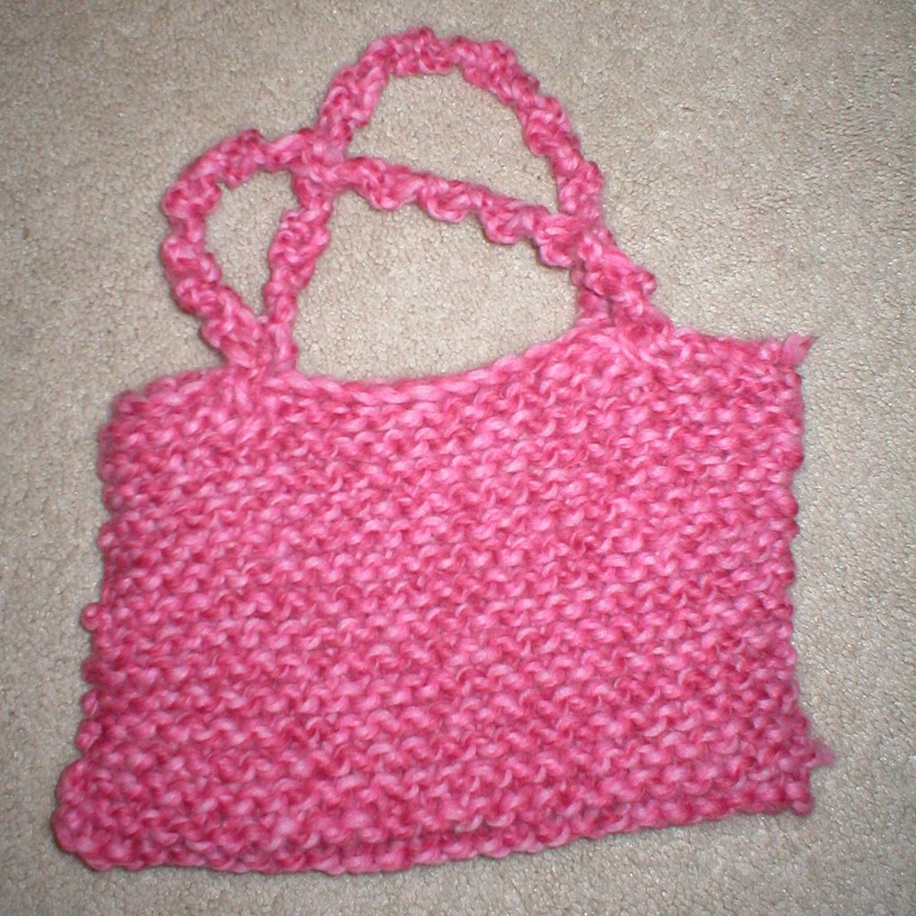 fuzzy pink purse